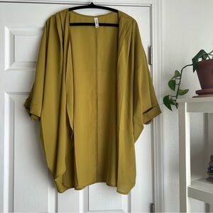 Zenana green chiffon kimono size 2x